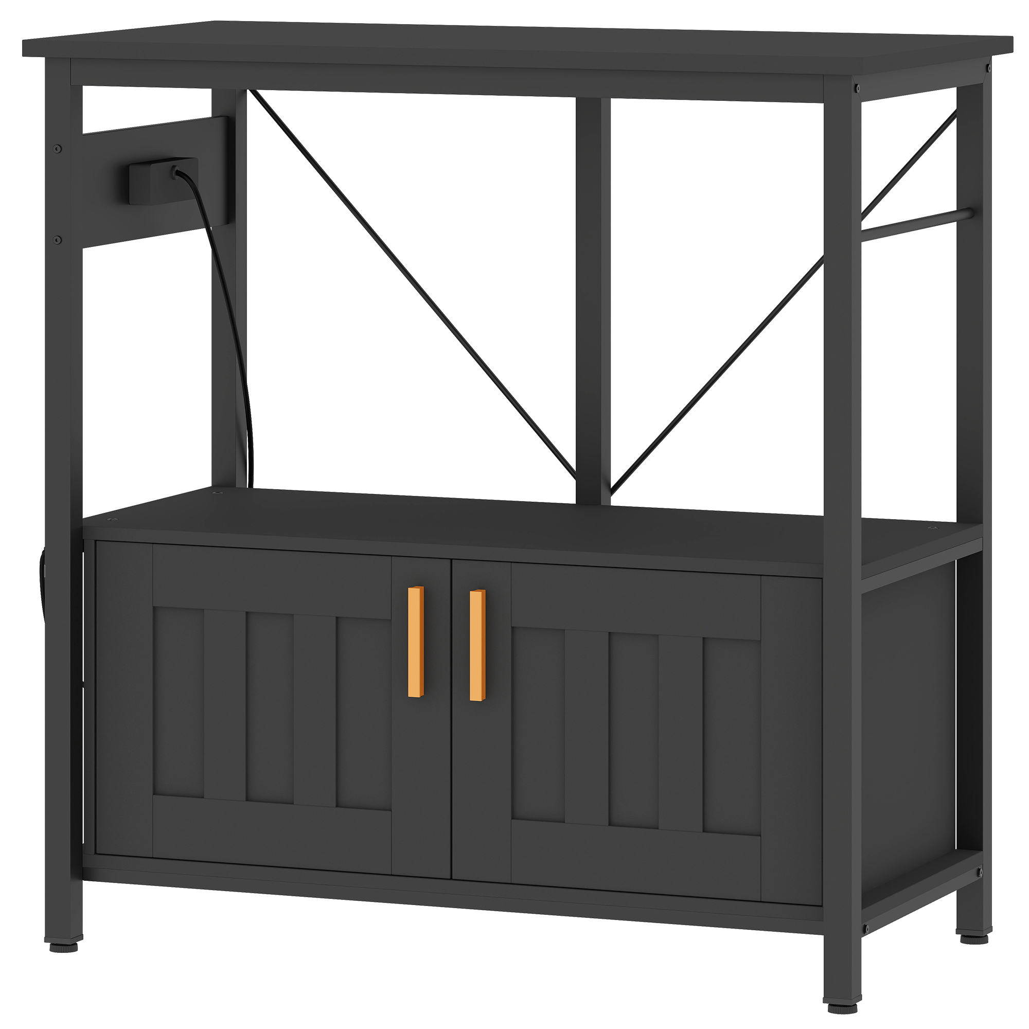 20-29 Gallon Fish Tank Stand Aquarium Stand 330 LBS Capacity for Home, Office, 30.7" x 15.7" x 31.9", Black