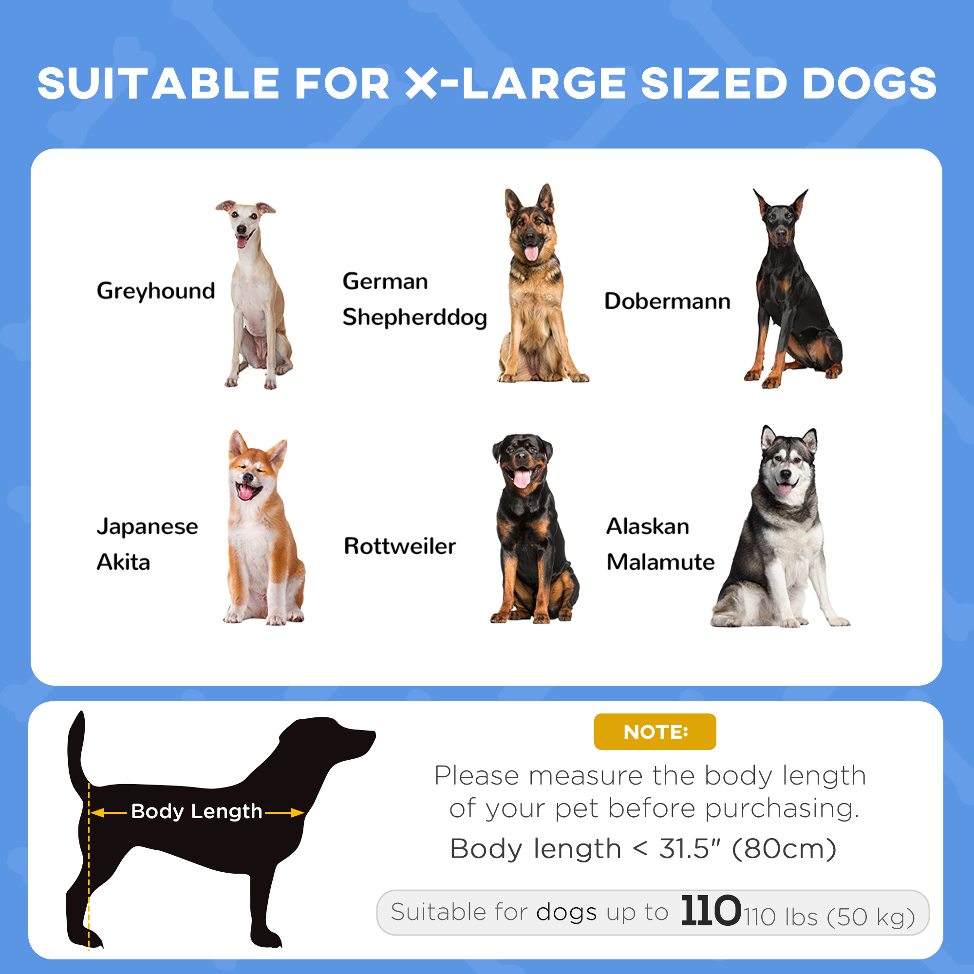 Elevated Cooling Pet Bed Portable Raised Dog Cot with Canopy for XL Sized Dogs, Dark Blue