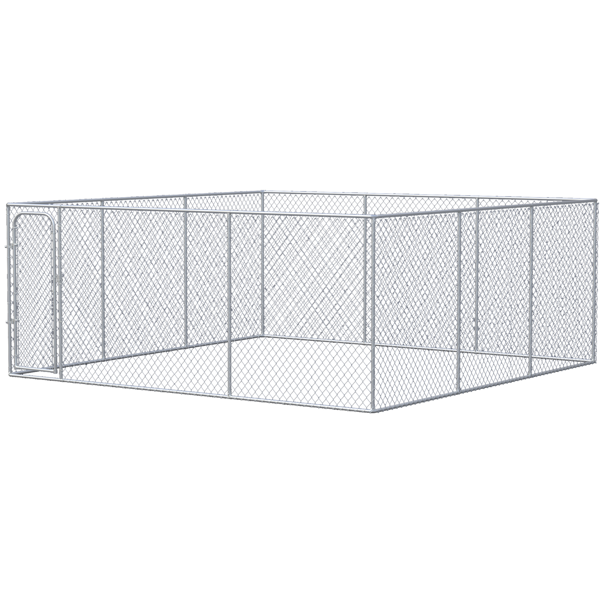 227.7 Sq. Ft. Dog Playpen Outdoor with Galvanized Steel Frame, for Small and Medium Dogs, 15.1' x 15.1' x 6'