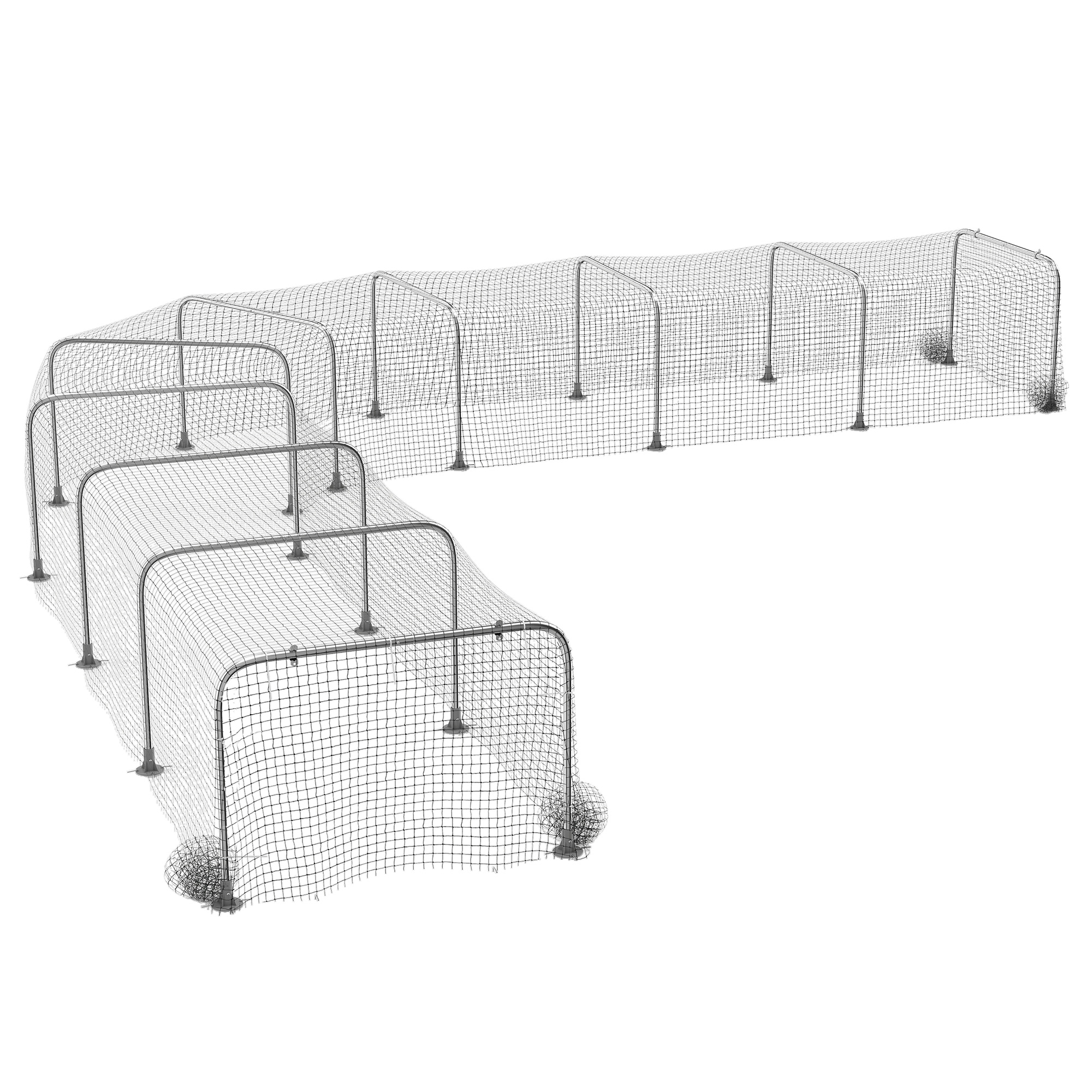 Extra Long Chicken Tunnel for Outside, 354" x 39" Galvanized Steel Chicken Run for 10-15 Chickens or Ducks - Image 2