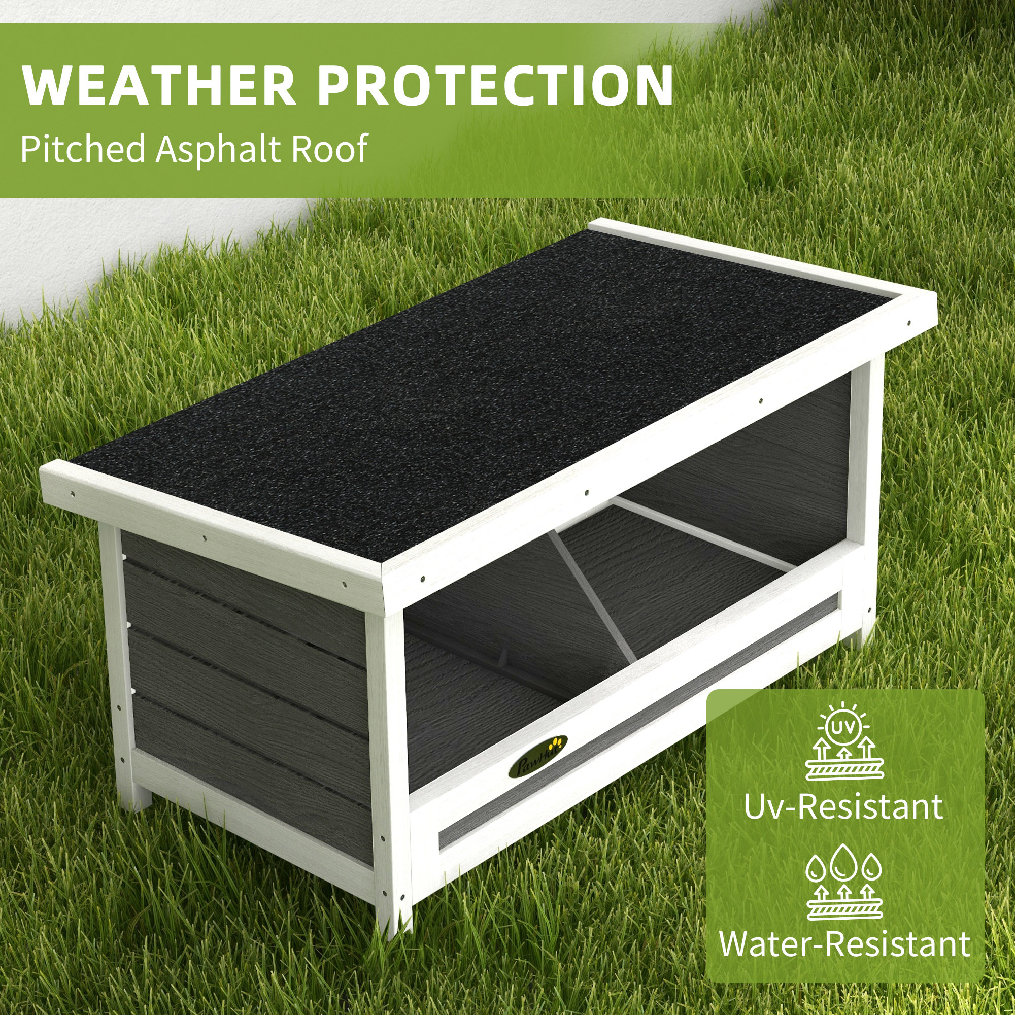 Nesting Boxes for Chickens, Chicken Coop Accessories with Asphalt Roof for Indoor Outdoor Use, Up to 2 Hens