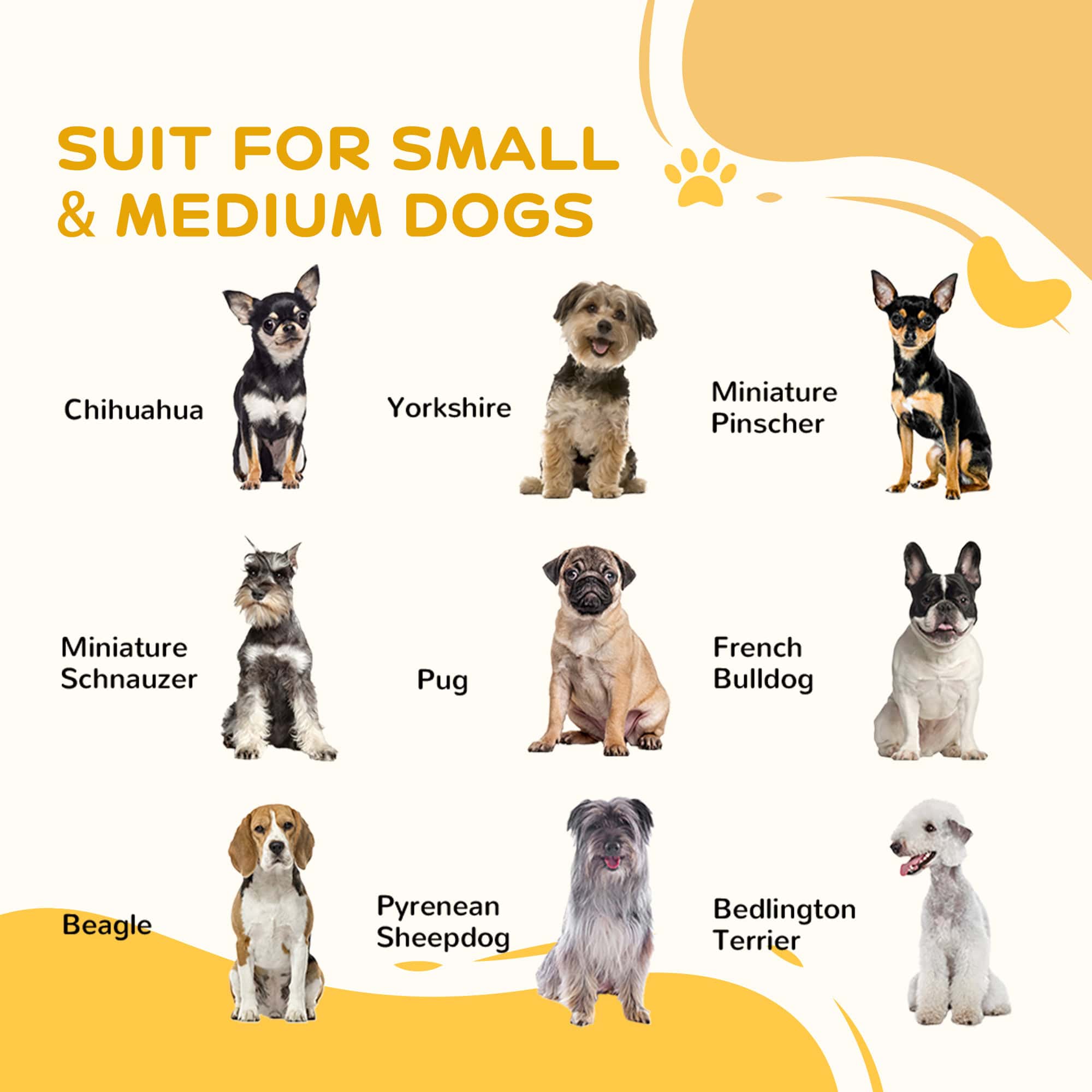 6 Panel 32.5" - 59" x 32" Dog Playpen, Heavy Duty Pet Playpen for Indoor Outdoor, Small and Medium Dogs