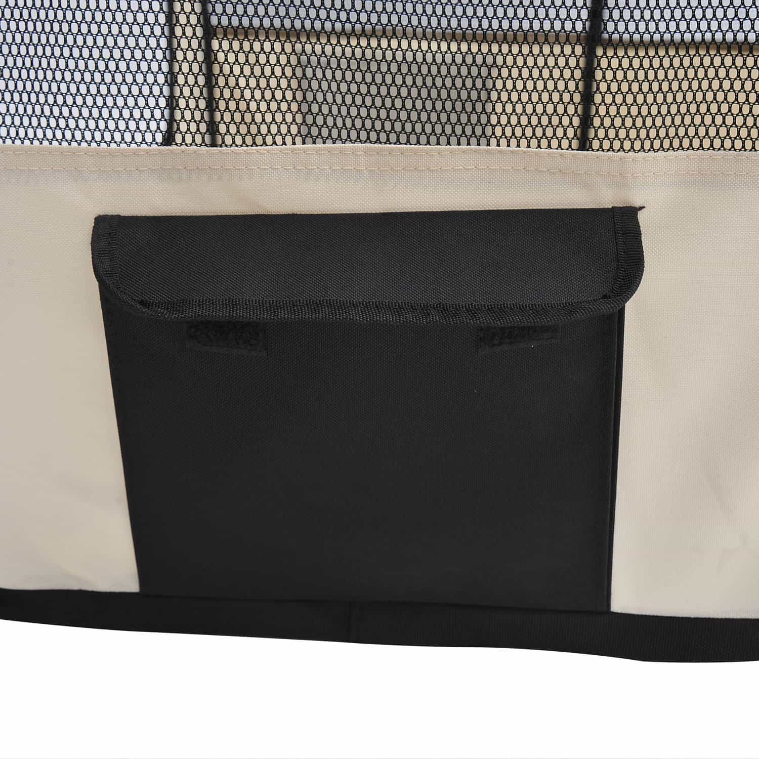 Puppy Playpen 49.2-inch Soft Pet Playpen Folding Tent Kennel Kitten Playpen Cat Dog Exercise Crate w/ Bag - Image 6