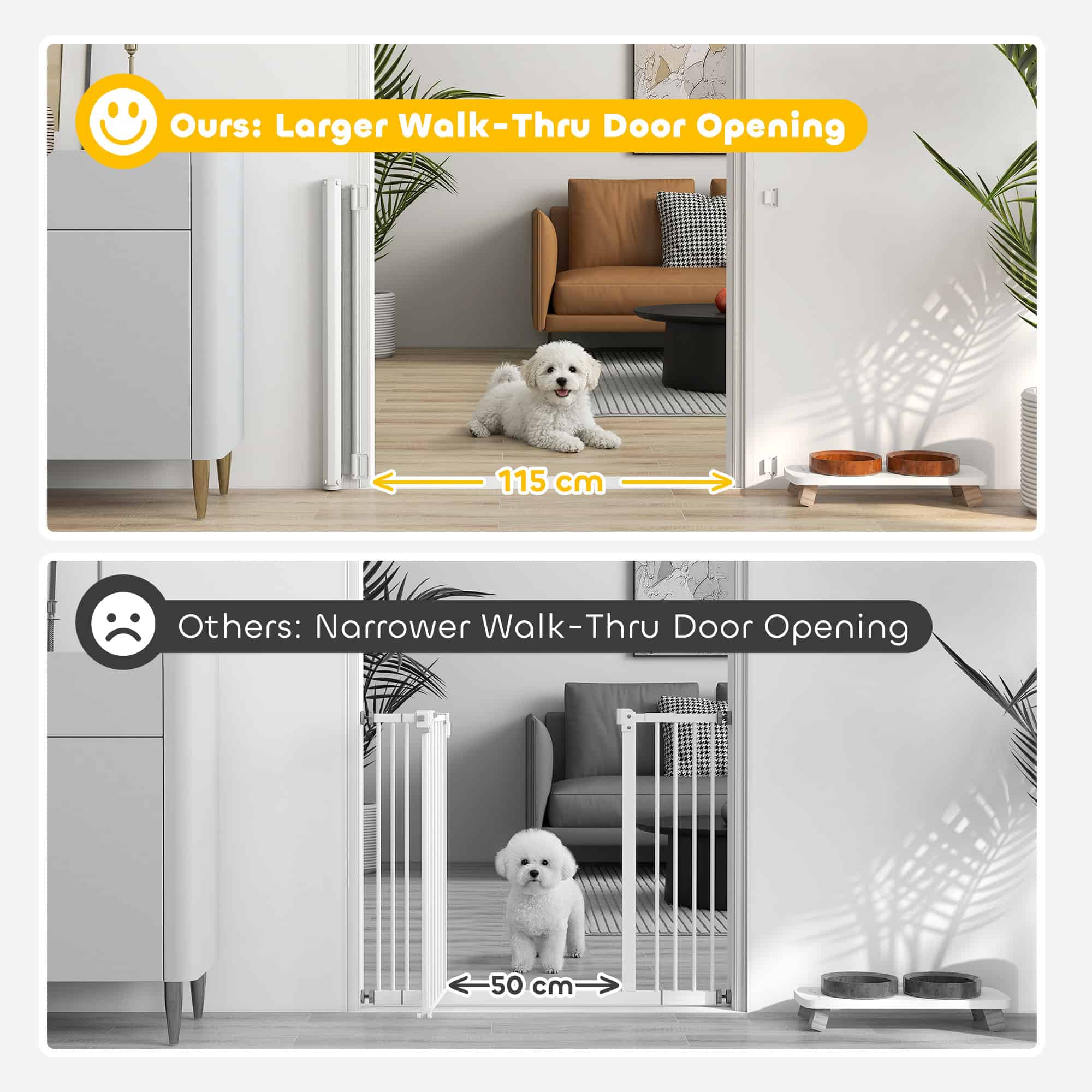 Retractable Pet Safety Barrier Gate, Flexible and Extensible for Stairways Doorways Hallways, Grey - Image 7