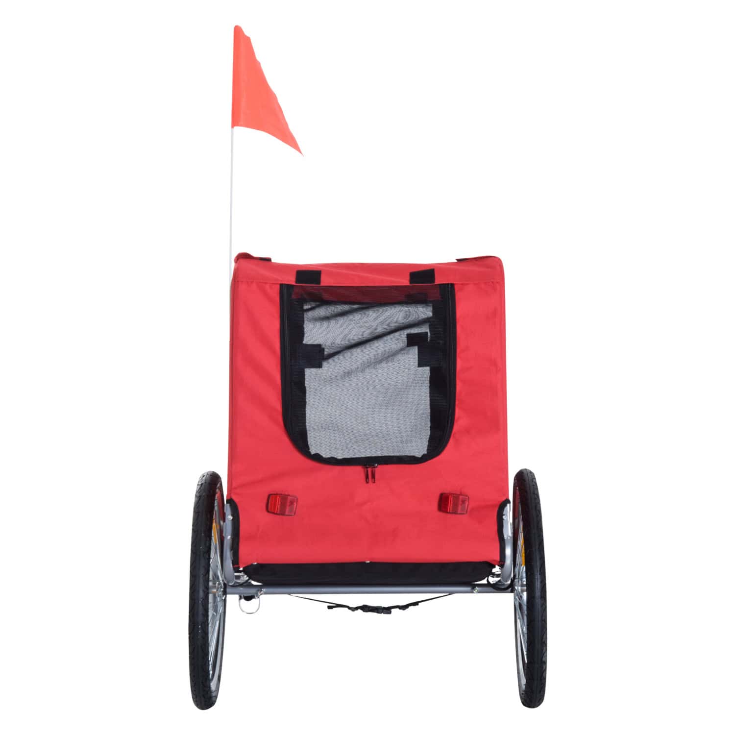 Pet Bike Trailer Bike Cart Bicycle Dog Cat Travel Carrier Foldable Red