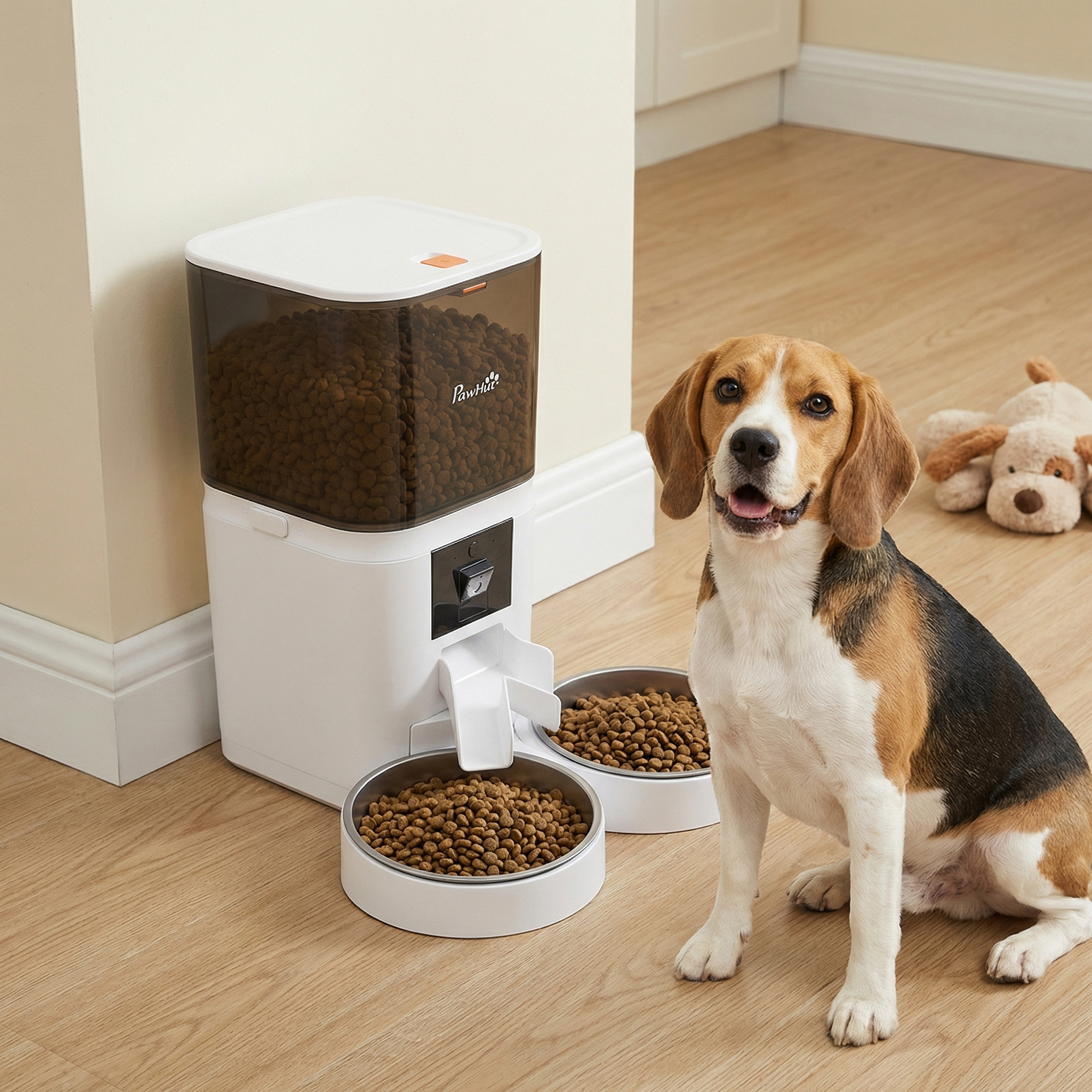 Automatic Cat Feeder for 2 Cats with HD Camera,2.4G & 5G WiFi Pet Food Dispenser 6L APP Control - Image 8
