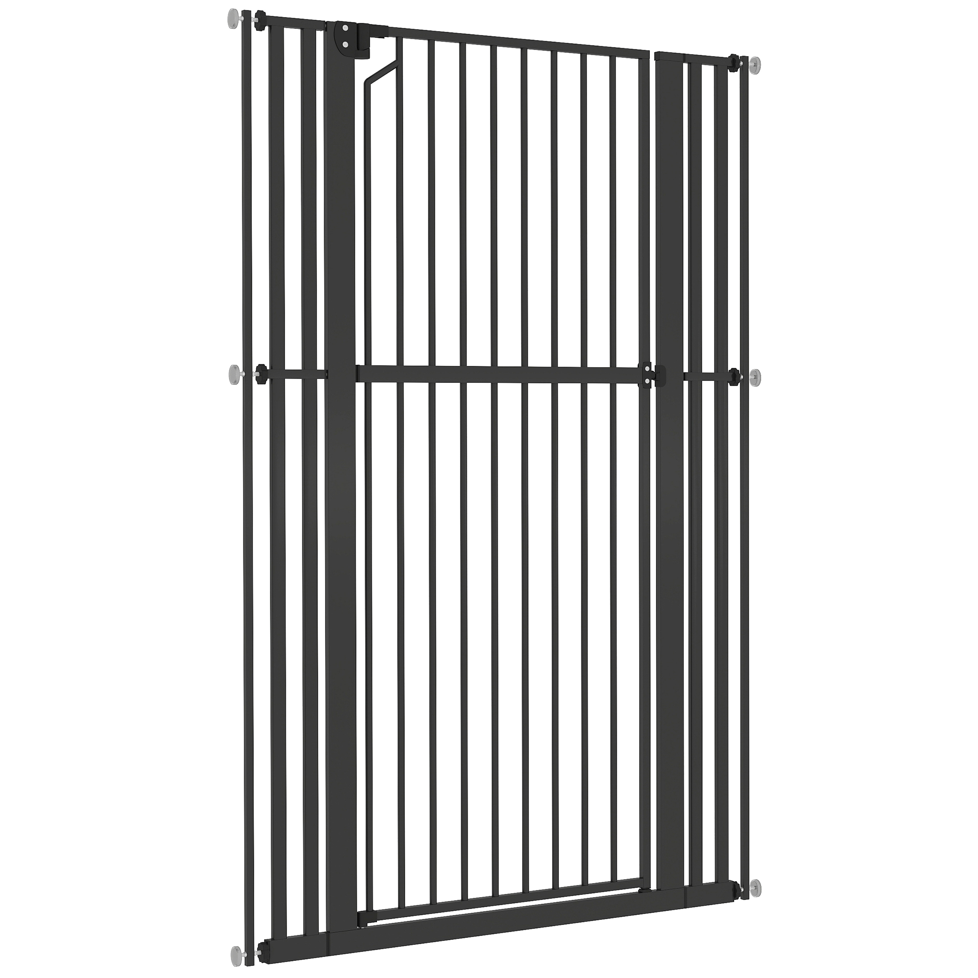 63" Extra Tall Pet Gate 30-41" Wide Adjustable Baby Gate Pressure Mounted for Doorways, Hallways, Stairs