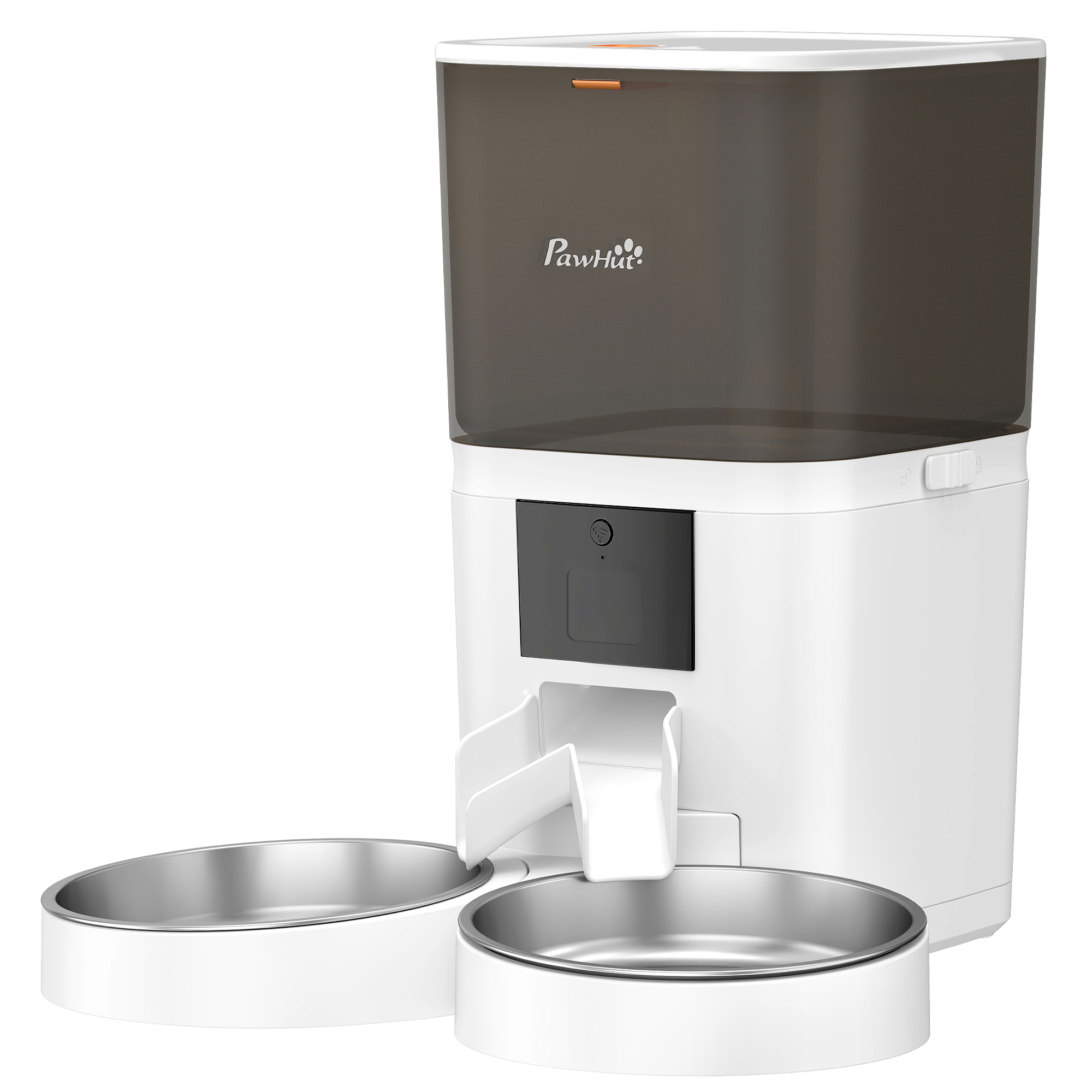 Automatic Cat Feeder for 2 Cats, 2.4G WiFi Pet Food Dispenser 6L APP Control