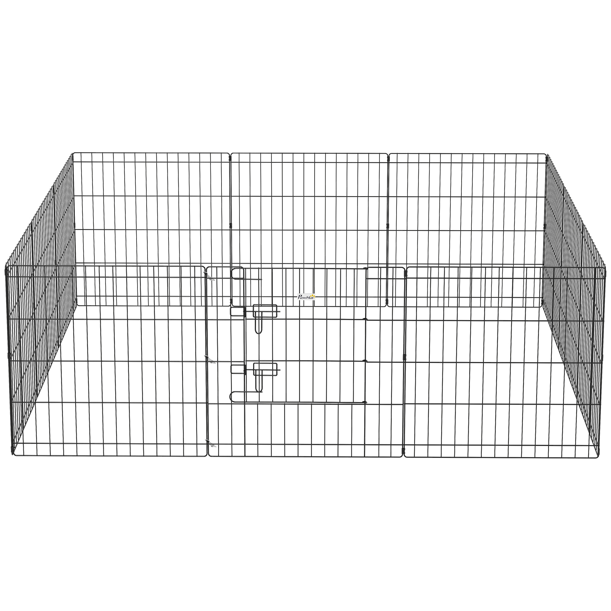 24inch Foldable Metal Exercise Pet Playpen Yard Dog Puppy Kennel Cage 12 Panels