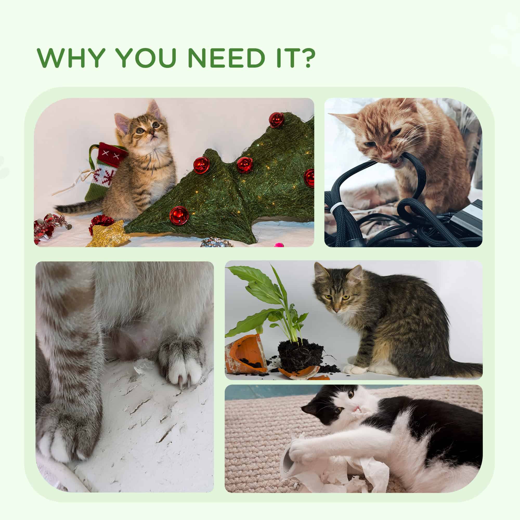 Cat Tower Condo for Indoor Cats, Small Cat Tree with Jute Scratching Posts, Top Perch, Dangling Balls, White