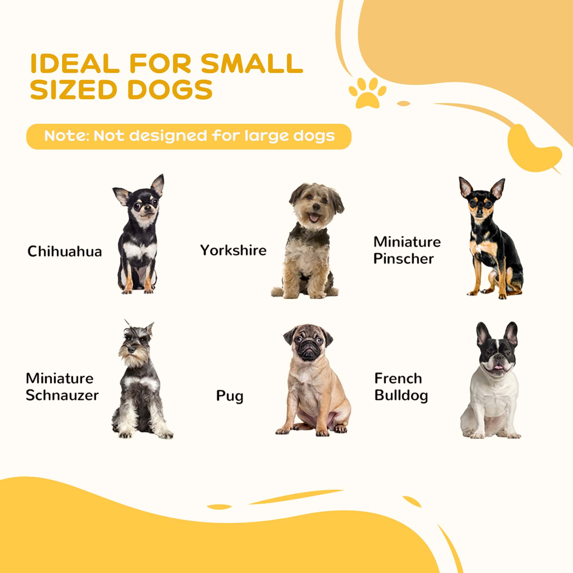 24"H Foldable Dog Gate, 3 Panels Freestanding Pet Gate Barriers Indoor with Support Feet, Puppy Fence for Small Dogs, White - Image 4