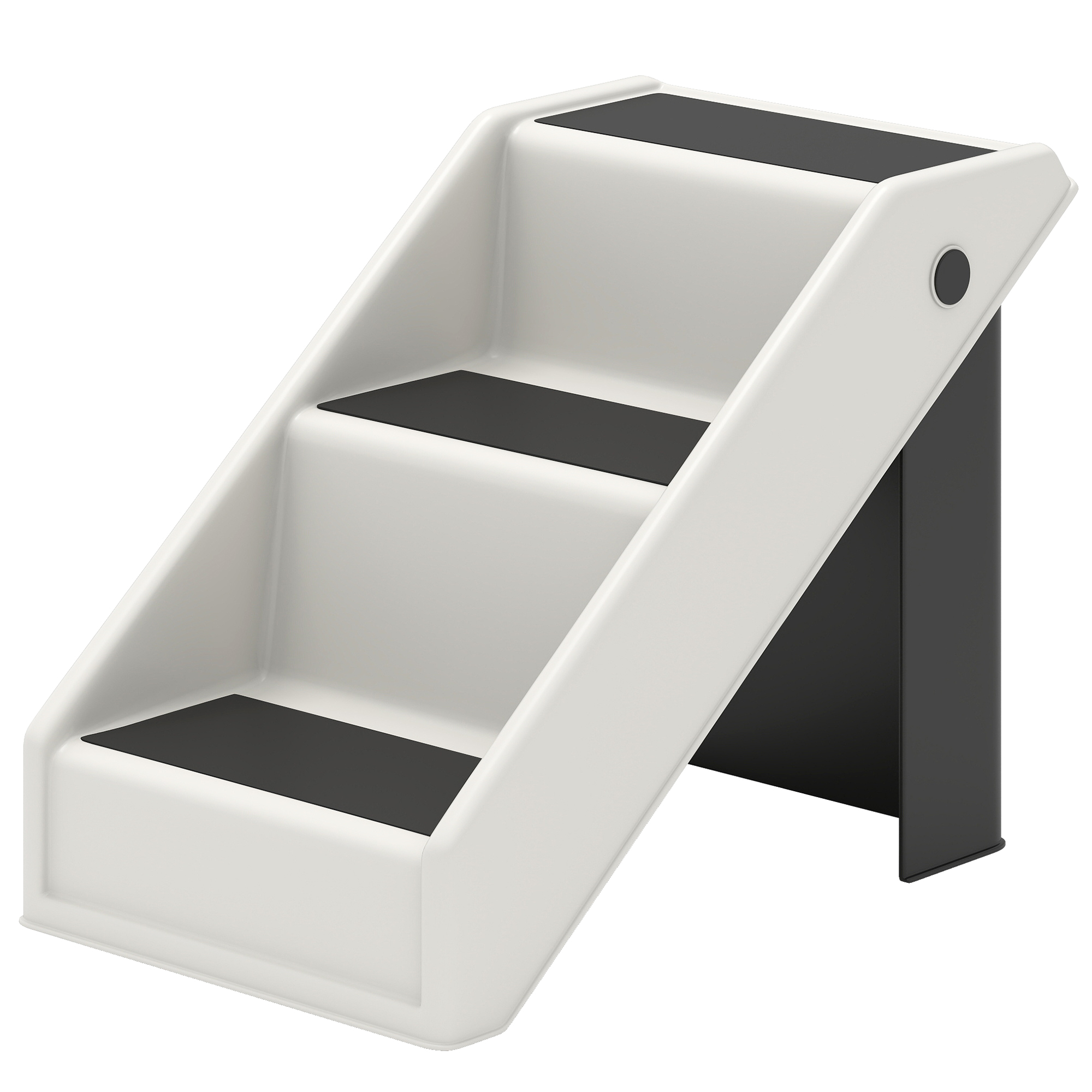 Dog Stairs for Small Dogs, 14.5" H Foldable Pet Ramp with 3 Non-Slip Steps for High Beds or Sofas