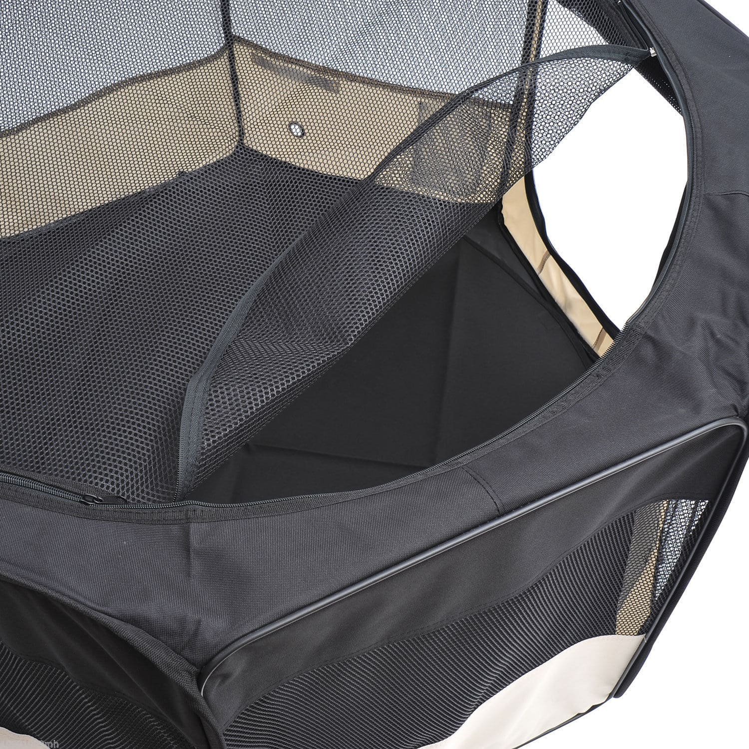 Puppy Playpen 49.2-inch Soft Pet Playpen Folding Tent Kennel Kitten Playpen Cat Dog Exercise Crate w/ Bag - Image 5