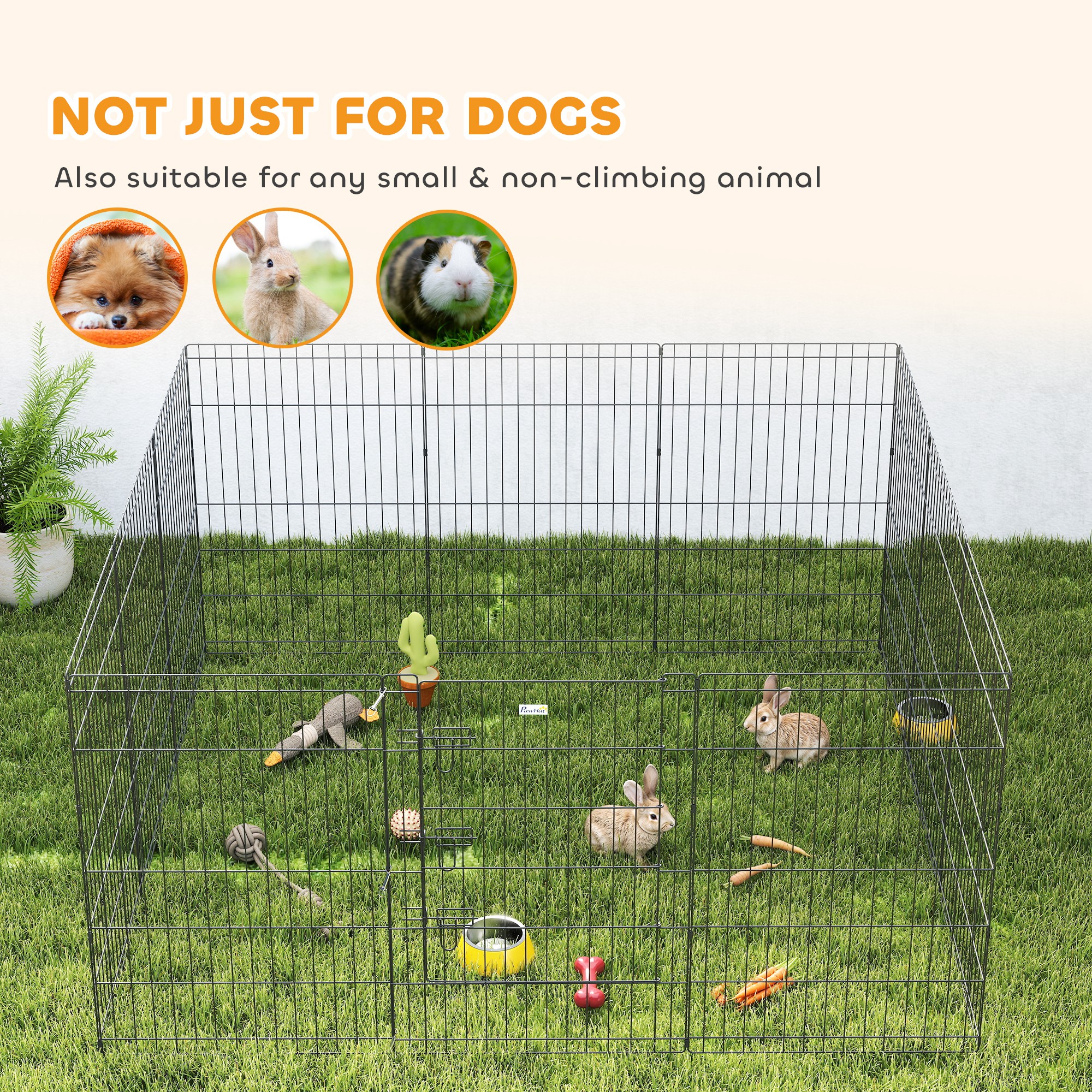 36inch Foldable Metal Exercise Pet Playpen Yard Dog Puppy Kennel Cage 12 Panels - Image 5