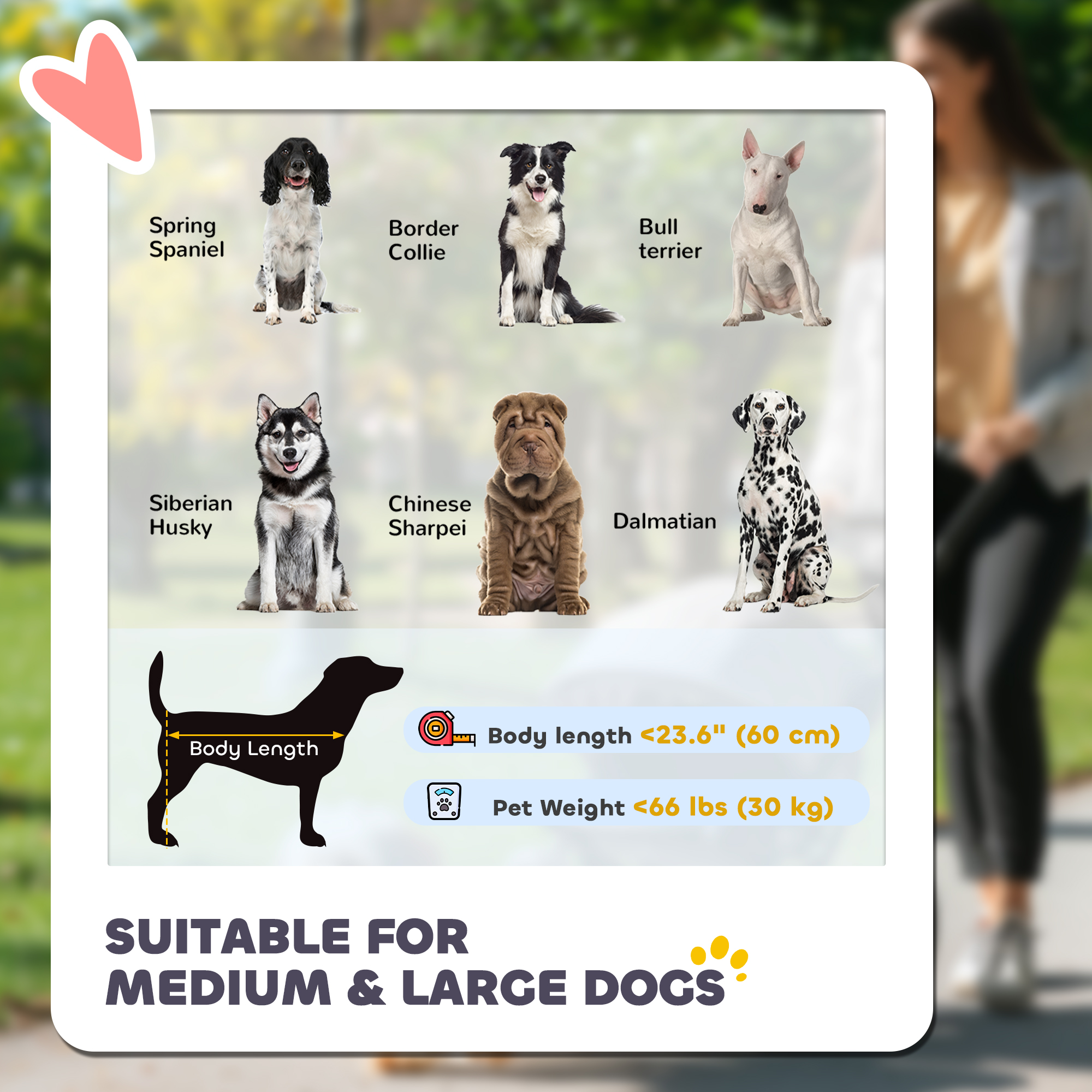 Foldable Pet Stroller with Universal Front Wheels, Shock Absorber, Dog Cat Carriage for Large & Medium Dogs, Black