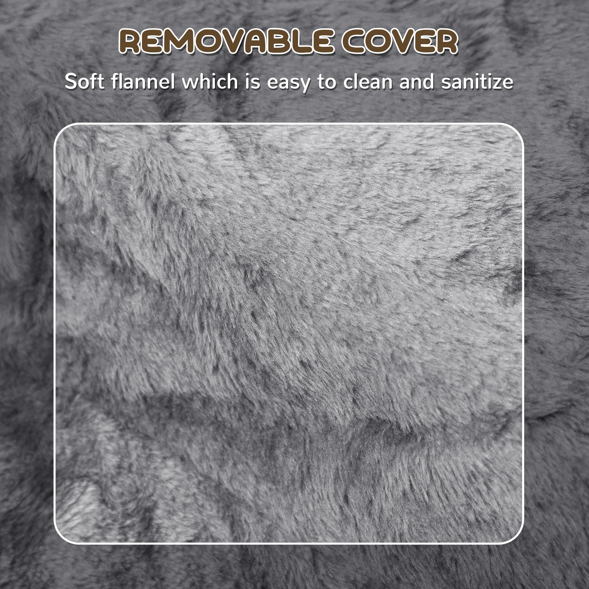 3-Step Dog Ramp for Sofa, Bed, and Couch, with Removable Cover, Light Grey