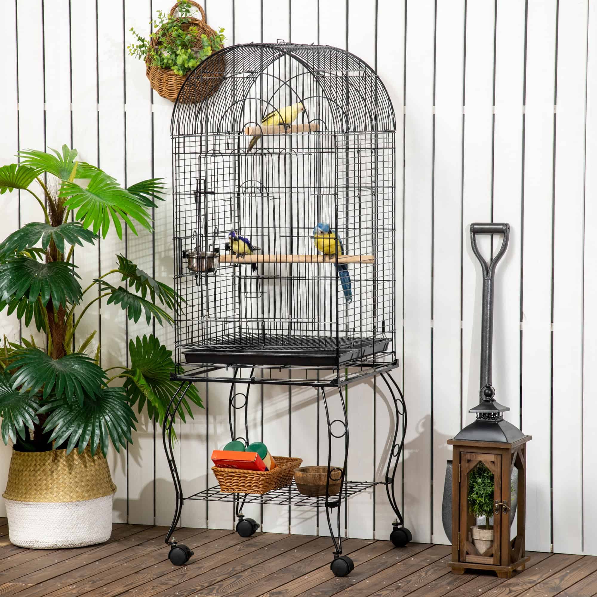 60" Large Bird Cage with Openable Top for Cockatie, Sun Conure