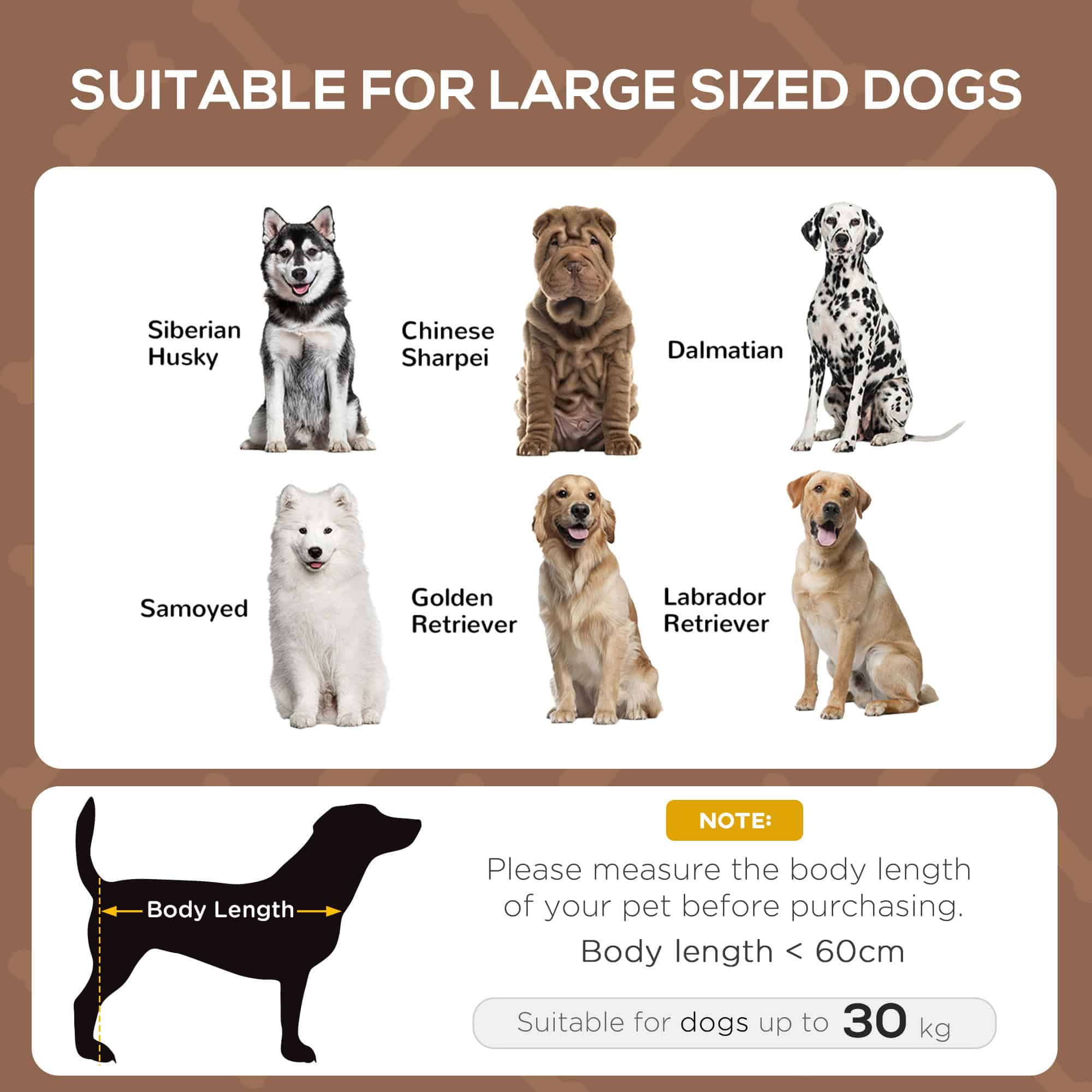 Elevated Dog Bed with Canopy, Portable Raised Dog Cot for L Sized Dogs, Indoor & Outdoor, 36" x 30" x 35", Coffee