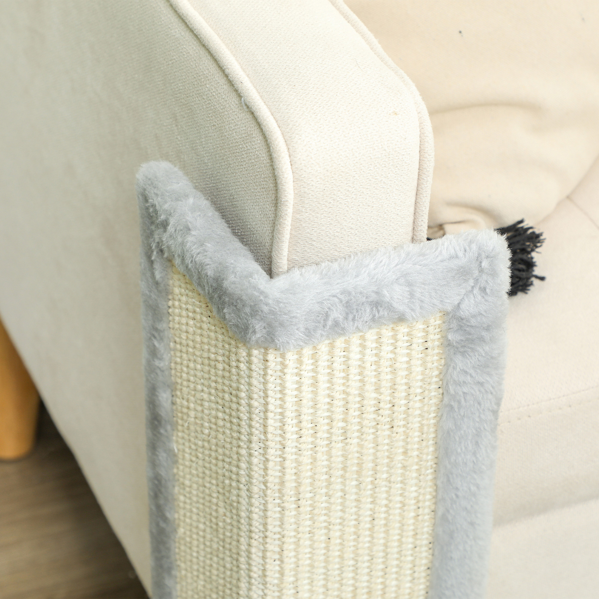 Cat Scratching Post for Indoor Kittens, 22"H Cat Scratch Post with Sisal Scratching Pad, Stable Base