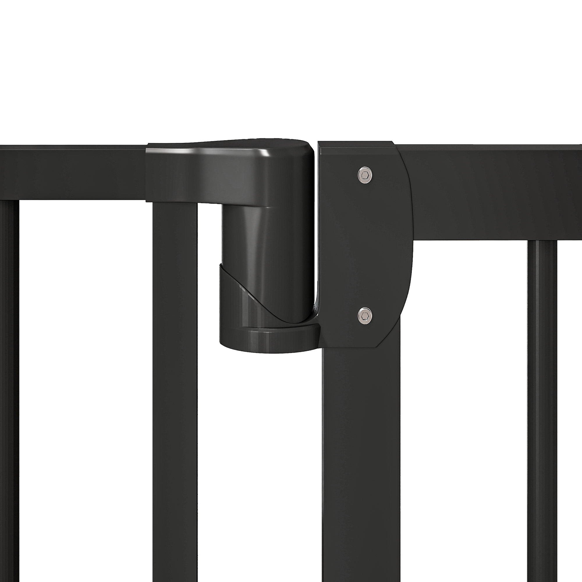 30"-32" Baby Gate, 36"H Pet Gate with Auto-Close, Two-Way Open, Pressure Mounted, Black