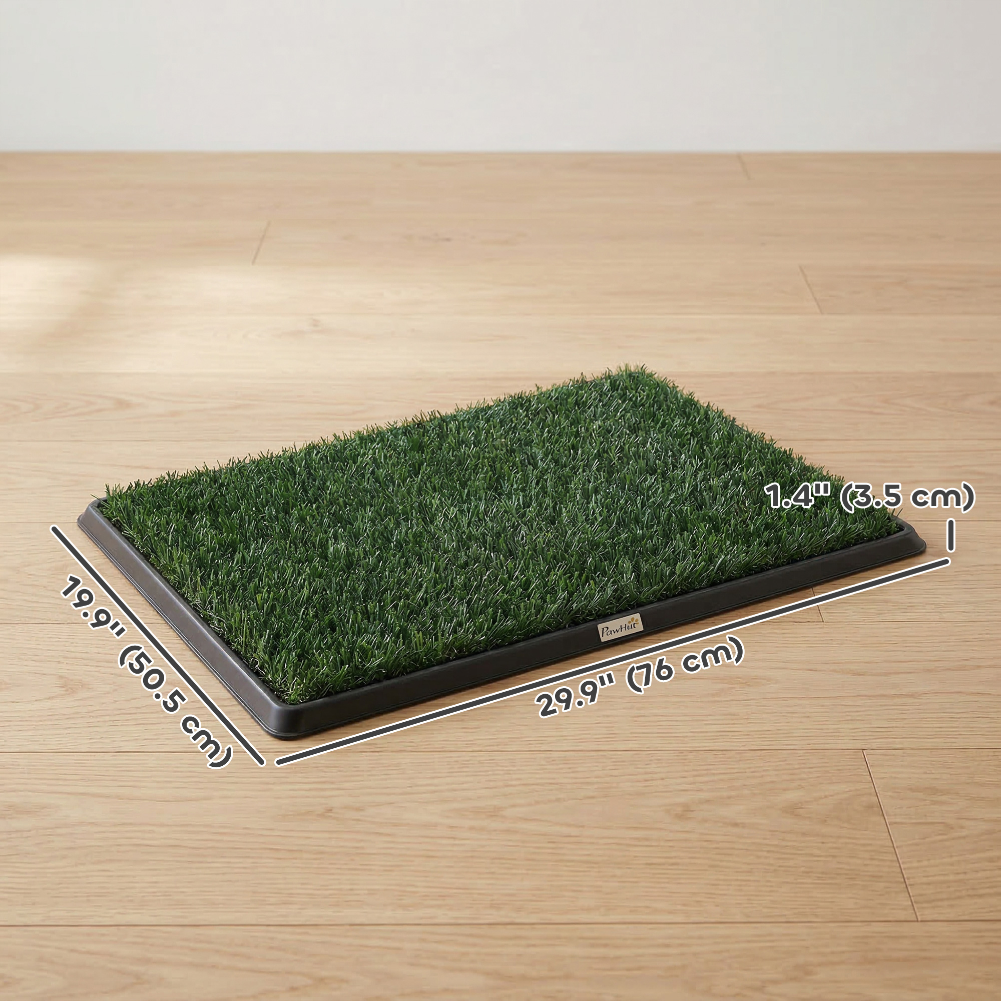 Dog Grass Pad with Tray, Artificial Grass Pet Training Toilet with Drainage Grid, Grass Mat