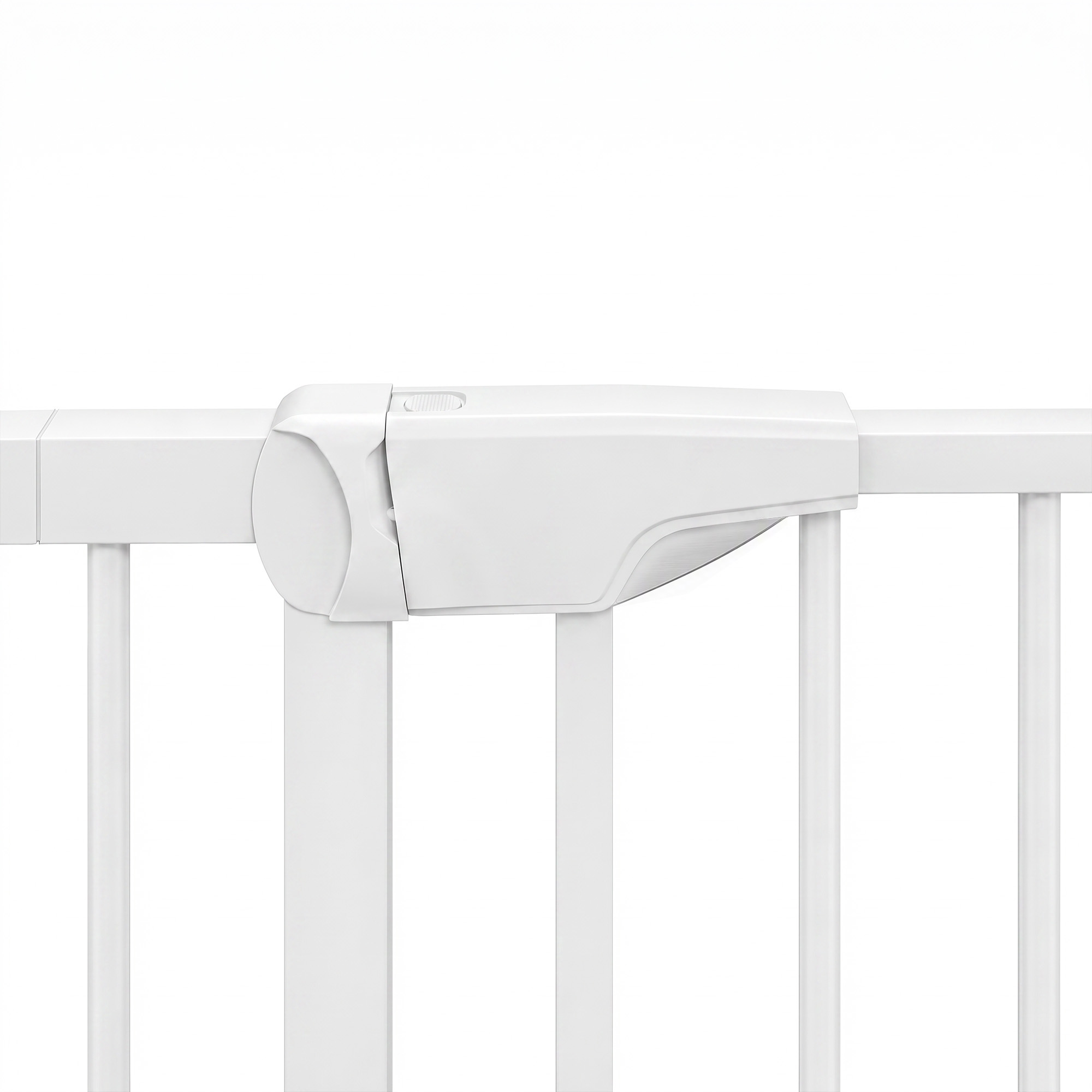 Baby Gate, Pet Safety Gate Pressure Fit, 30"-51" Wide with Two-Way Open, Auto-Close for Stair, Doorways, Hallways, Black