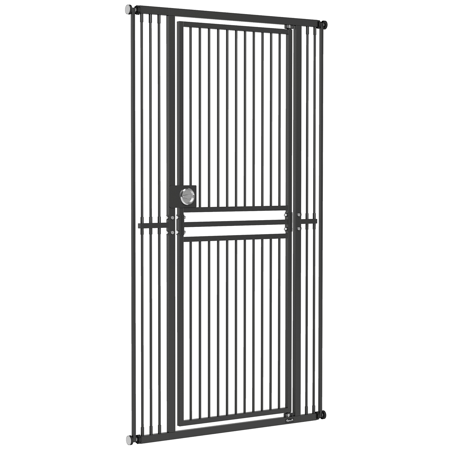 71" Extra Tall Cat Gate, 29"-39" Wide Pet Gate with No Drilling, Narrow Spacing, Pull-Ring Latch, 2 Extension Kits