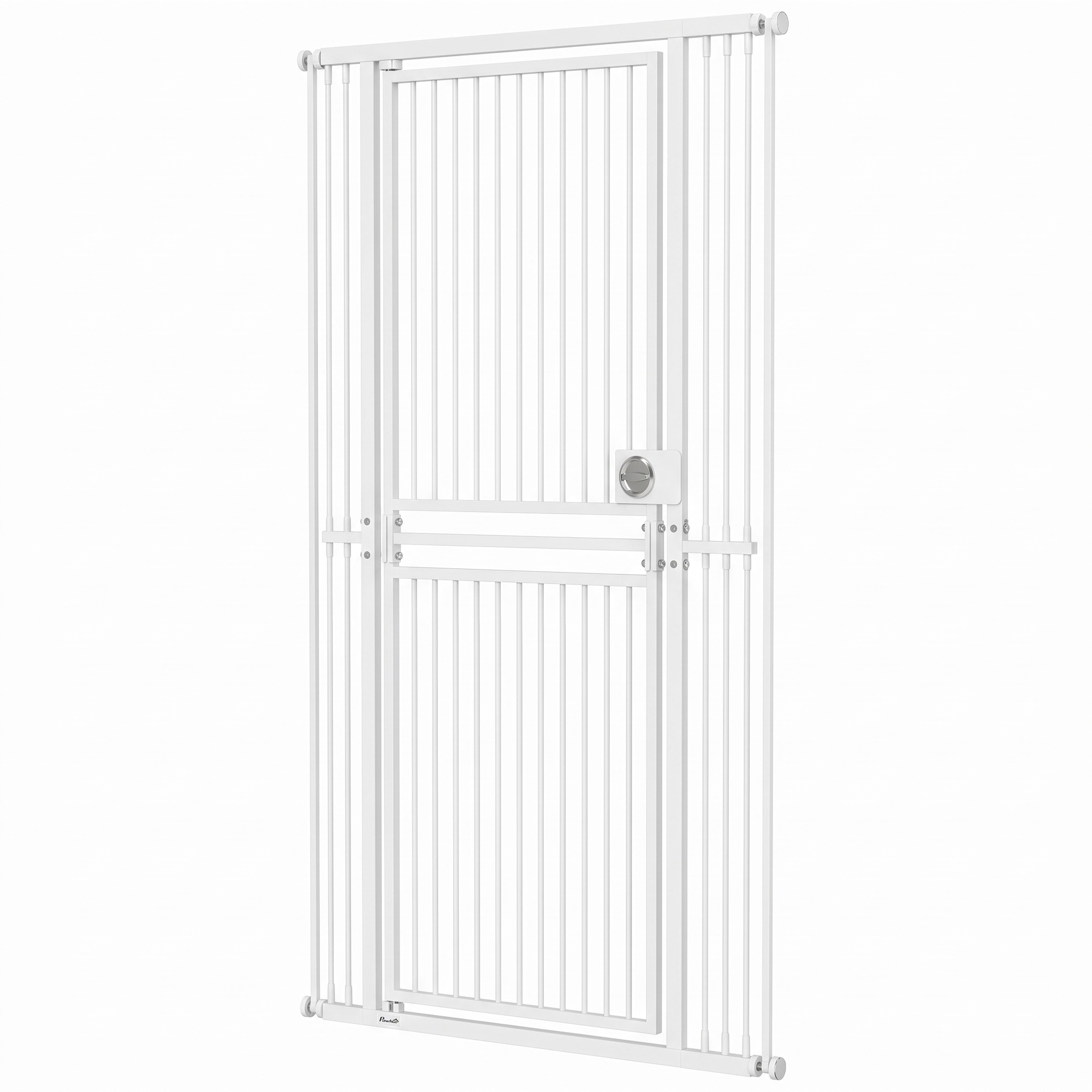 71" Extra Tall Cat Gate, 29"-39" Wide Pet Gate with No Drilling, Narrow Spacing, Pull-Ring Latch, 2 Extension Kits